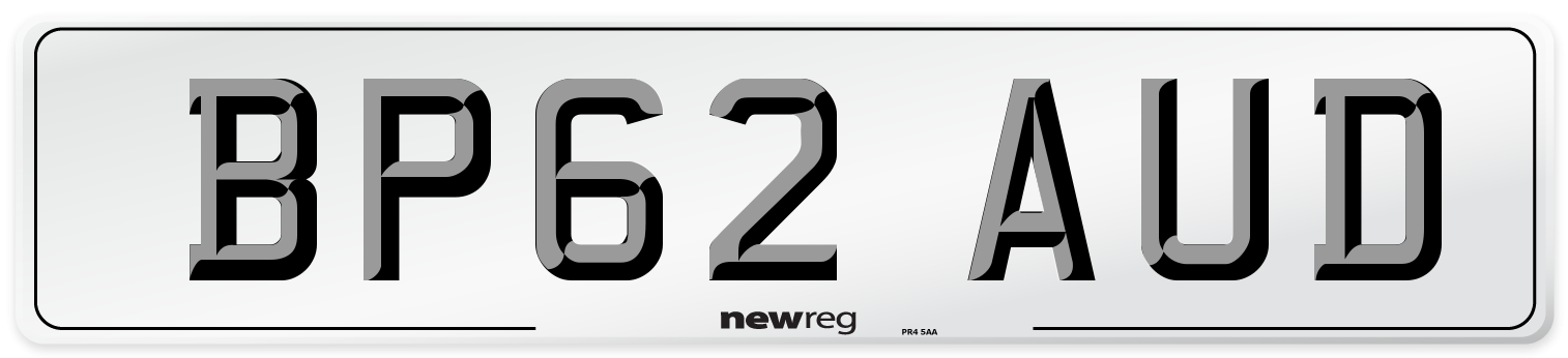 BP62 AUD Number Plate from New Reg